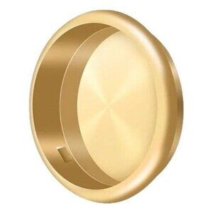 Deltana Round Brass Flush Pull SB US3